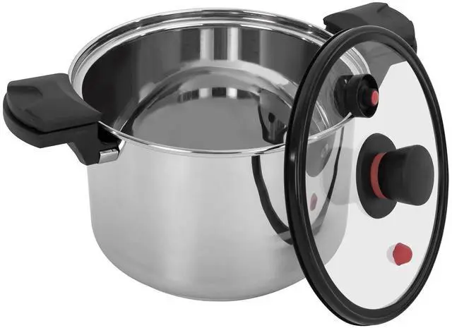 Alt view image 4 of 7 - Pressure Pot, Pressure Cooker, 201 Stainless Steel Pressure Pot US NEW