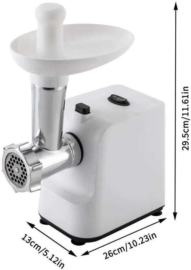 Alt view image 6 of 7 - Electric Meat Grinder Mincer Meat Grinding Sausage Maker 1000W Stainless Steel