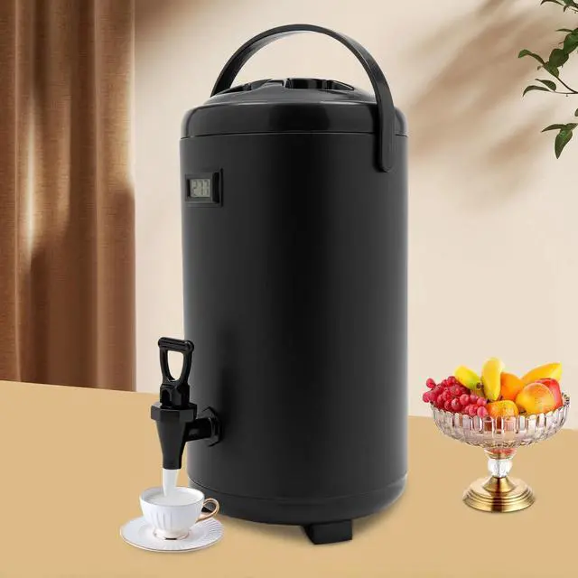Alt view image 2 of 7 - Stainless Steel Insulated Beverage Dispenser Cold and Hot Drink dispenser