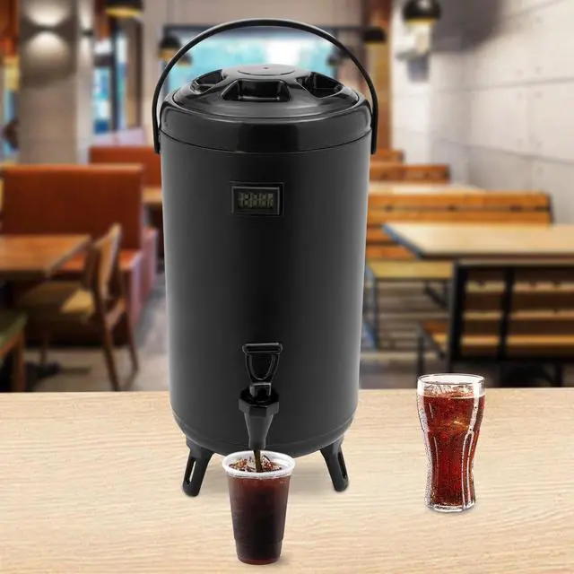 Alt view image 3 of 7 - Stainless Steel Insulated Beverage Dispenser Cold and Hot Drink dispenser