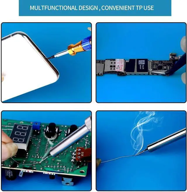Alt view image 5 of 7 - Heat Insulation Silicone Pad Soldering Cell Phone Repair Platform Mat 13.8 x 9.8