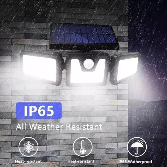 Alt view image 2 of 7 - 2 Pack LED Motion Sensor Solar Lights ,Outdoor IP65 Waterproof Security Lamp