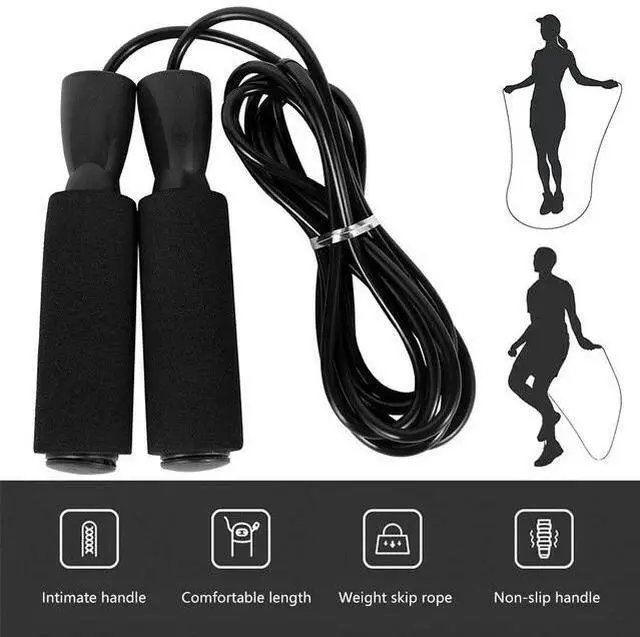 Alt view image 2 of 5 - Aerobic Exercise Boxing Skipping Jump Rope Adjustable Bearing Speed Fitness US