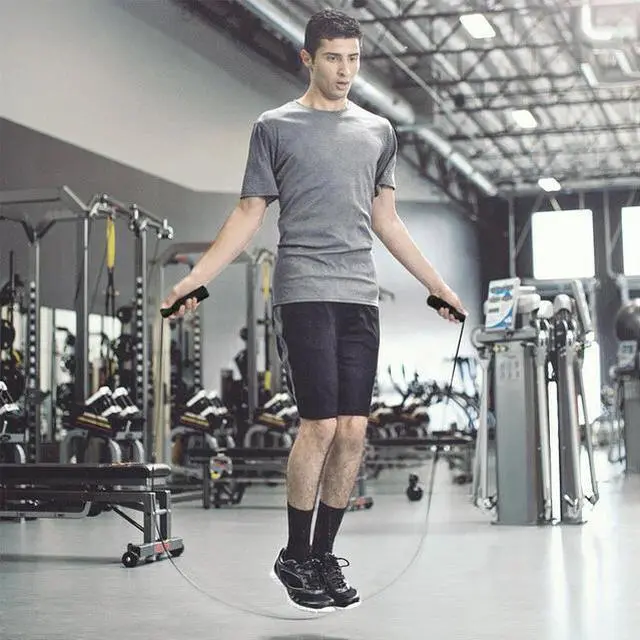 Alt view image 4 of 5 - Aerobic Exercise Boxing Skipping Jump Rope Adjustable Bearing Speed Fitness US