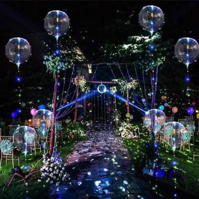 Main image of 5Pcs LED Light Balloons For Valentines Christmas Wedding Celebration Event Party