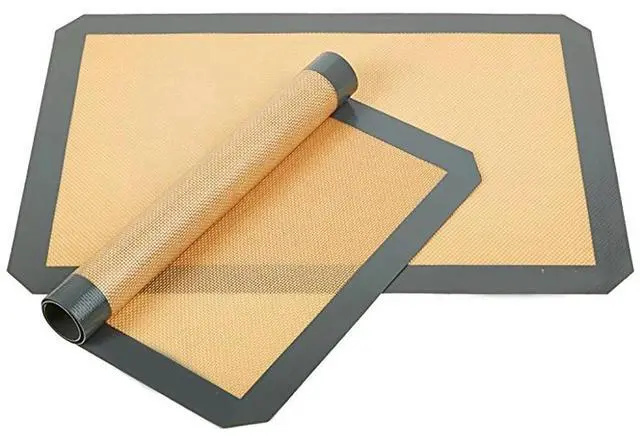 Alt view image 4 of 5 - 3 Set Liner Sheet Silicone Baking Mat Non Stick Heat Resistant Oven Mats Toaster