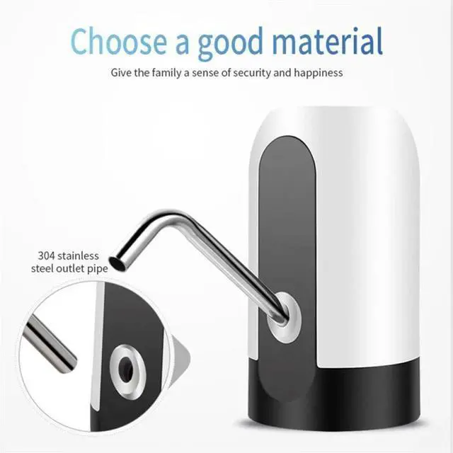 Alt view image 3 of 7 - New Automatic Universal Electric Water Dispenser Pump 5 Gallon USB Bottle Switch(WHITE)