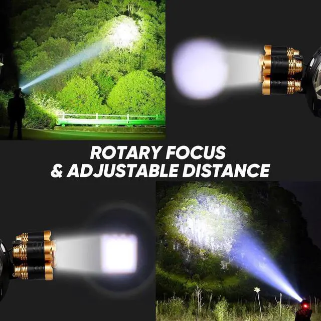 Alt view image 4 of 7 - Super-bright 5 X LED Headlamp Headlight Flashlight Head Torch Lamp