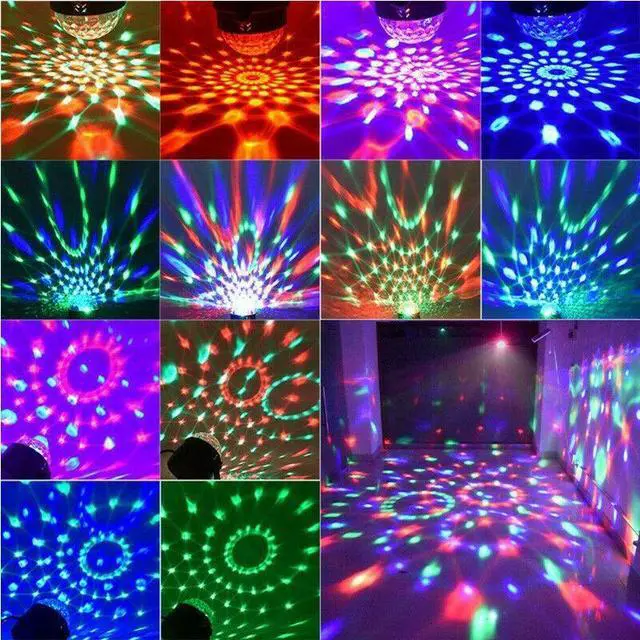 Alt view image 4 of 7 - 2 Pack RGB Party Disco Lights Ball Sound Activated Strobe Led DJ Bulb Dance Lamp
