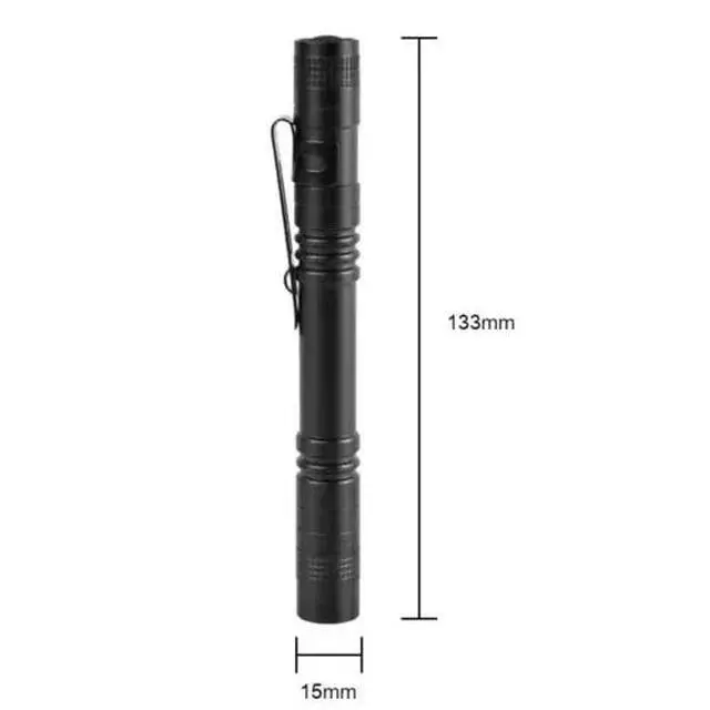 Alt view image 7 of 7 - 2X 395nm UV Light Penlight Black Light Scalable Clip Pen Light Pocket Flashlight