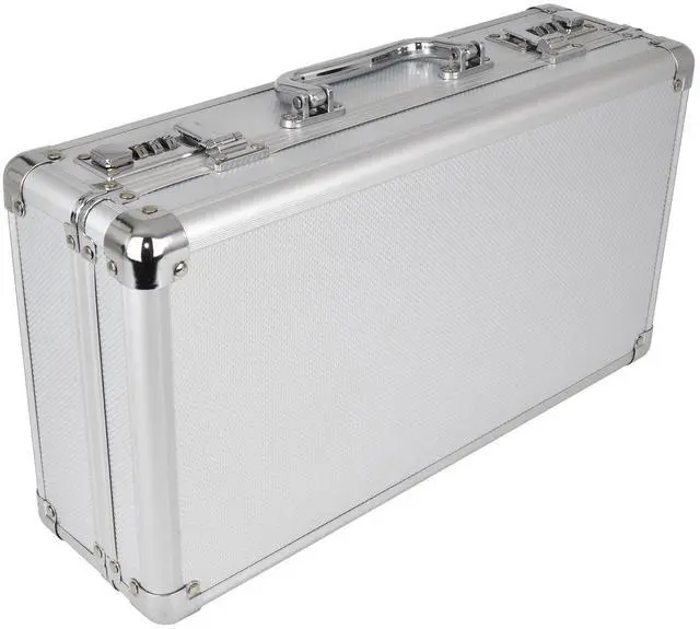 Main image of Aluminum Frame Storage Box Case with Lock for 50 PCGS NGC Coin Holders Slabs