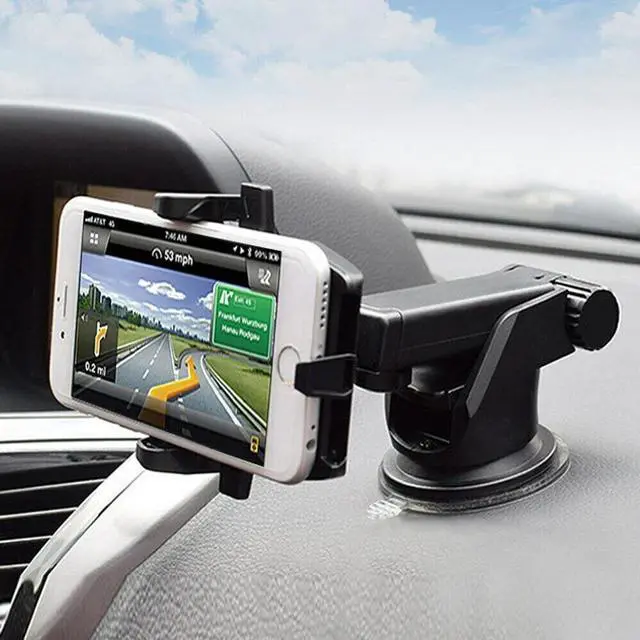 Alt view image 7 of 7 - 360° Universal Mount Holder Car Stand Windshield For Mobile Cell Phone GPS