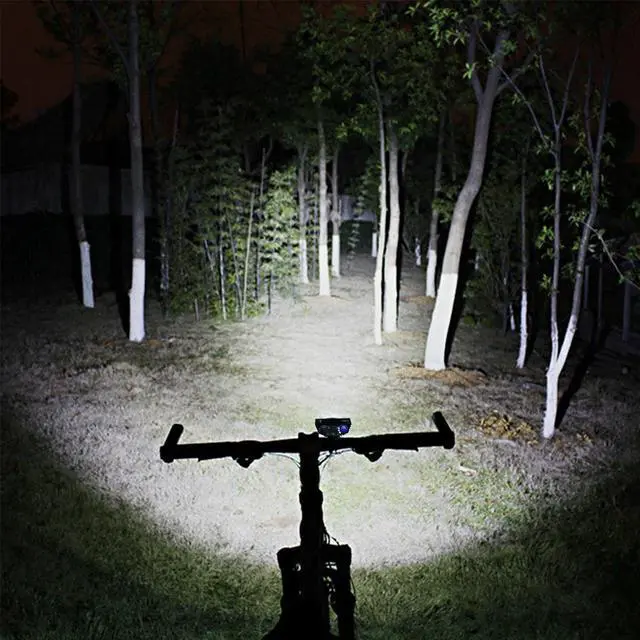 Alt view image 5 of 7 - 3 LED Bicycle bike Head Light Lamp Torch Flashlight with long battery pack