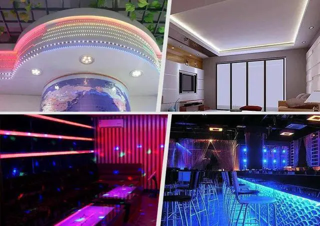Alt view image 5 of 7 - Led Strip Lighting 2*5M 32.8 Ft 5050 RGB 300 LEDs Flexible Color Changing Light