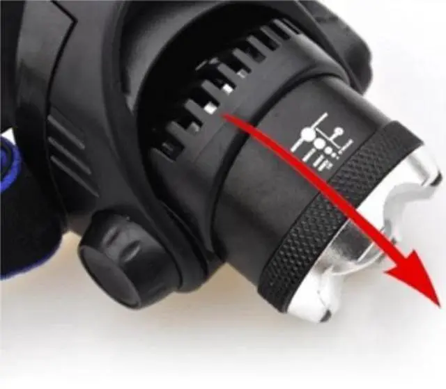Alt view image 2 of 4 - LED Headlamp Rechargeable Headlight Zoomable Head Torch Lamp Flashlight
