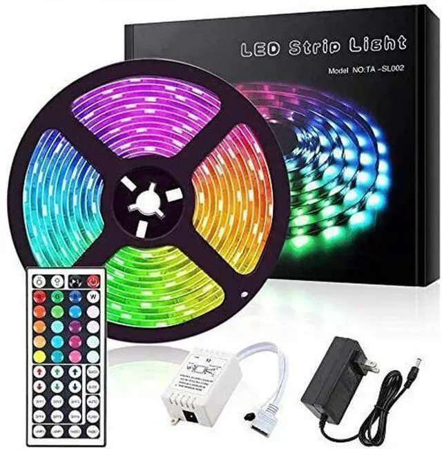 Main image of Led Strip Lights 33ft RGB Led Room Lights 5050 Led Tape Lights Color Changing