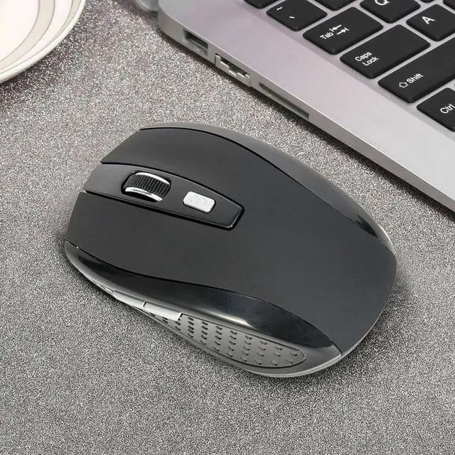 Alt view image 2 of 7 - 2.4GHz Wireless Optical Mouse Adjustable DPI Cordless Mice + Receiver for Laptop