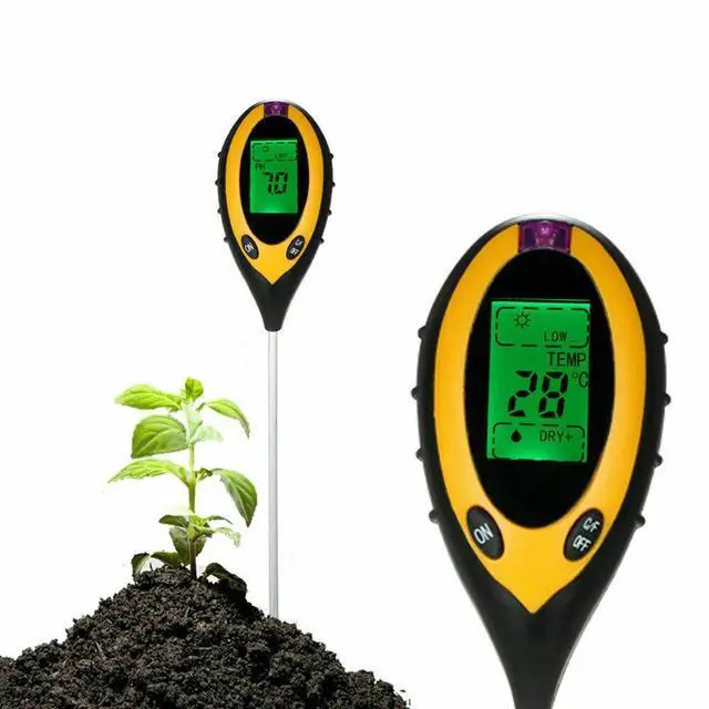 Alt view image 4 of 5 - 4 in 1 PH Tester Soil Water Moisture Light Test Meter for Garden Plant Seeding