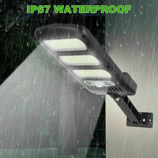 Alt view image 5 of 7 - 213LED Solar Street Light PIR Motion Sensor Outdoor Garden Yard Wall Lamp+Remote