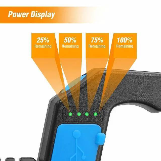 Alt view image 6 of 7 - Super Bright LED Searchlight Portable Rechargeable Spotlight Handheld Flashlight