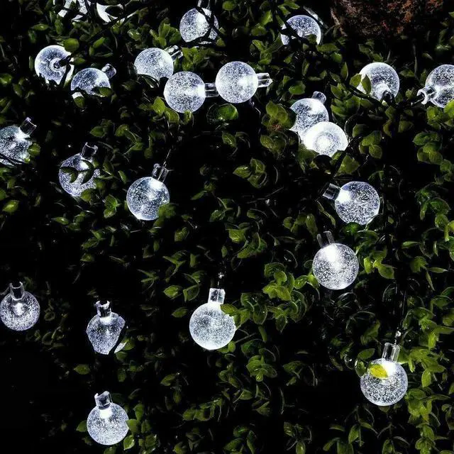 Alt view image 4 of 7 - Solar Powered 30 LED Light String Garden Path Yard Decor Lamp Outdoor Waterproof