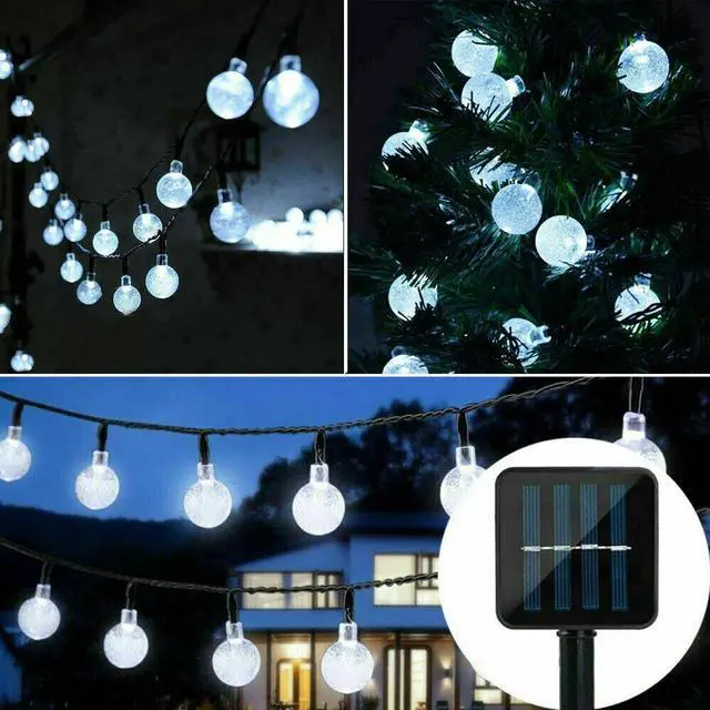 Alt view image 7 of 7 - Solar Powered 30 LED Light String Garden Path Yard Decor Lamp Outdoor Waterproof