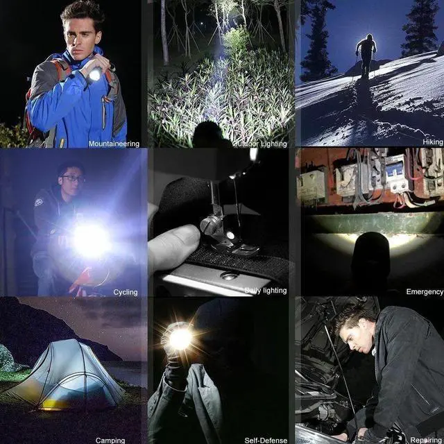 Alt view image 5 of 6 - Super Bright Tactical Military LED Flashlight flash light 2000 Lumen 10000 LUX