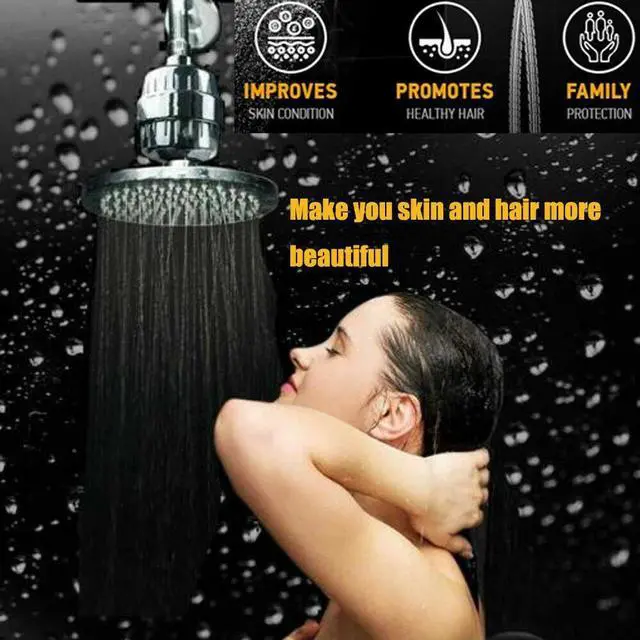 Alt view image 4 of 7 - Shower Head Filter Water Purification Filters 15 Stage Softener Purifier