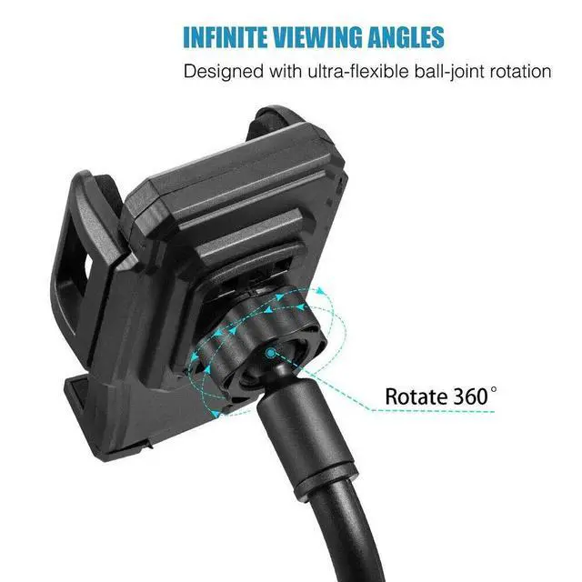 Alt view image 5 of 5 - Universal Car Mount Adjustable Gooseneck Cup Holder Cradle Upgraded Cell Phone