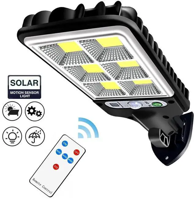Main image of LED Solar Light Motion Sensor 3 Modes Flood Lamp Outdoor Street Wall Yard Garden