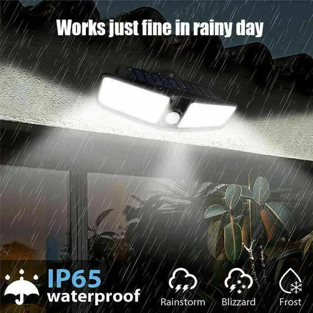 Alt view image 4 of 7 - Solar Flood Light Dual Security Detector Motion Sensor Outdoor LED Wall Light