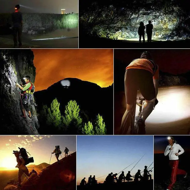 Alt view image 7 of 7 - Super-bright 5 X LED Headlamp Headlight Flashlight Head Torch Lamp