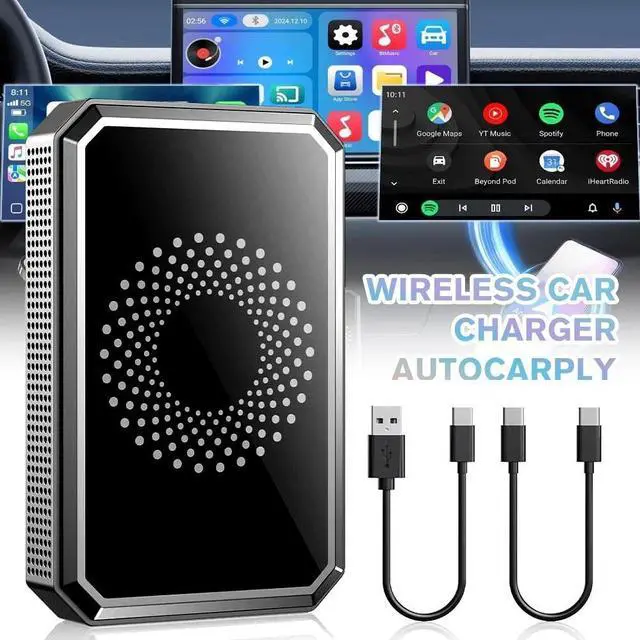 Main image of Wireless CarPlay Ai Box Android Auto WIFI Adapter Converter w/Netflix