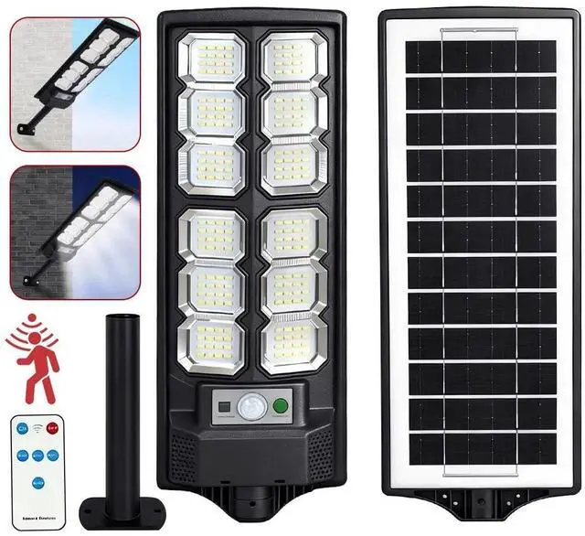 Alt view image 2 of 7 - Commercial 1000000LM LED Outdoor Dusk to Dawn Solar Street Light Road Area Lamp