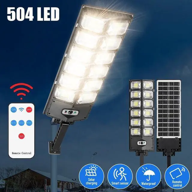 Main image of Commercial 1000000LM LED Outdoor Dusk to Dawn Solar Street Light Road Area Lamp