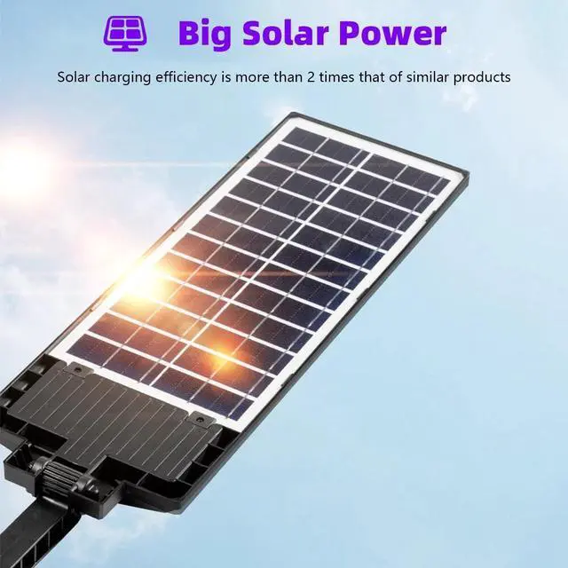Alt view image 3 of 7 - Commercial 1000000LM LED Outdoor Dusk to Dawn Solar Street Light Road Area Lamp