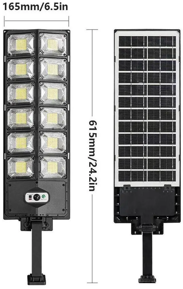 Alt view image 5 of 7 - Commercial 1000000LM LED Outdoor Dusk to Dawn Solar Street Light Road Area Lamp