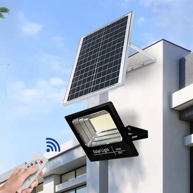 Alt view image 6 of 7 - 300W LED Solar Flood Lights Outdoor Street Light Dusk to Dawn Flood Wall Lamp US