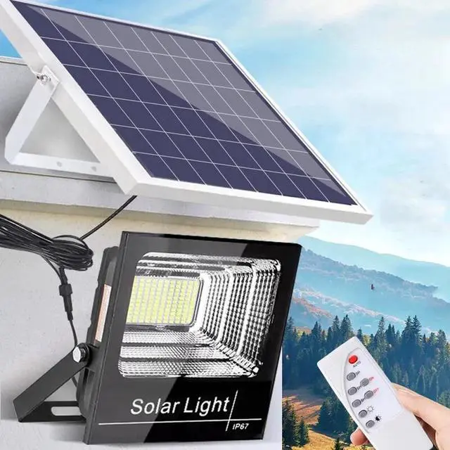 Main image of 300W LED Solar Flood Lights Outdoor Street Light Dusk to Dawn Flood Wall Lamp US
