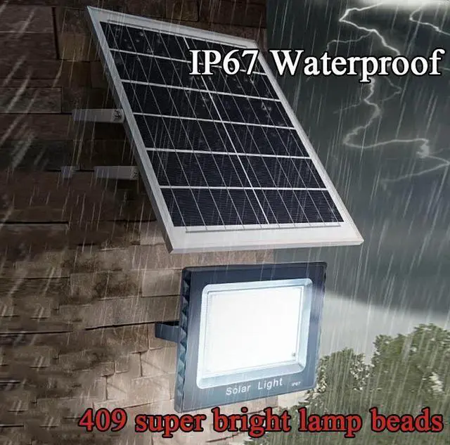 Alt view image 4 of 7 - 2Pack LED 300W Solar Flood Light Security Wall Outdoor Street Lamp With Remote