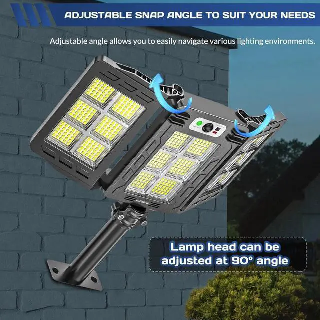 Alt view image 2 of 7 - 9000000LM LED Solar Street Light Outdoor Road Wall Lamp Commercial Dusk To Dawn