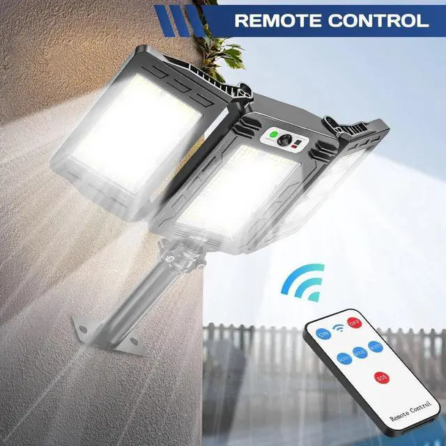 Alt view image 7 of 7 - 9000000LM LED Solar Street Light Outdoor Road Wall Lamp Commercial Dusk To Dawn