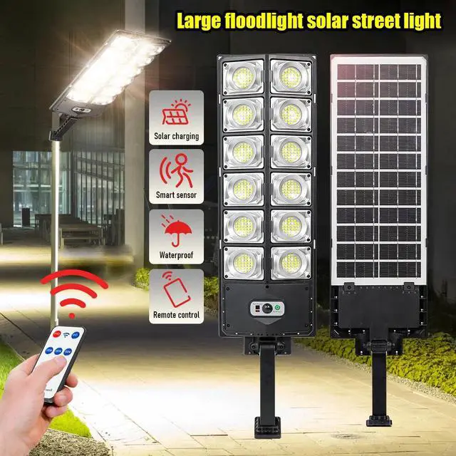 Alt view image 4 of 7 - 99000000LM Solar Street Light Motion Sensor Commercial Outdoor Dusk To Dawn Lamp