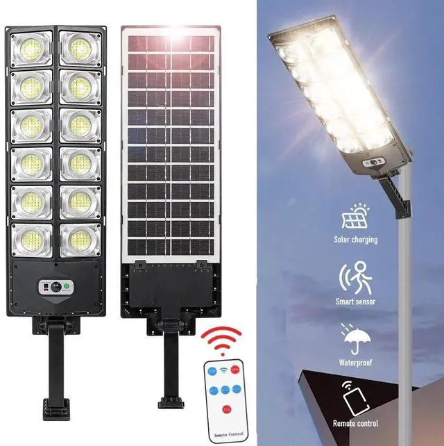 Main image of 99000000LM Solar Street Light Motion Sensor Commercial Outdoor Dusk To Dawn Lamp