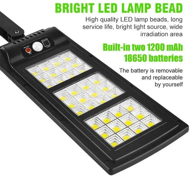 Alt view image 2 of 7 - 900000000LM Commercial Solar Street FloodLight LED Light Dusk To Dawn Road Lamp