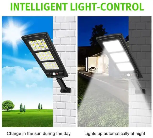 Alt view image 3 of 7 - 900000000LM Commercial Solar Street FloodLight LED Light Dusk To Dawn Road Lamp