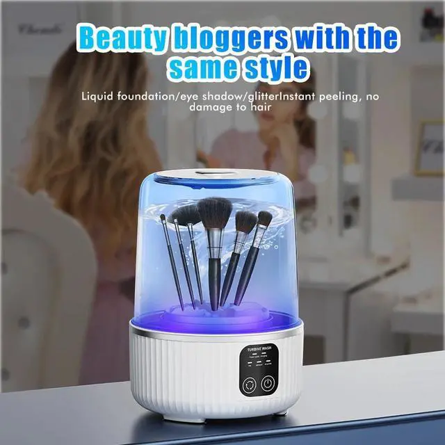 Alt view image 4 of 7 - Mini Washing Machine 4000mAh Rechargeable Portable Underwear Washing Machine