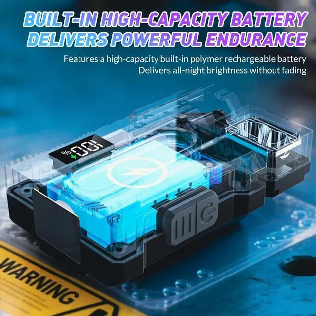 Alt view image 7 of 7 - Mini Flashlight LED COB EDC Magnetic Work Torch Light USB Rechargeable Portable
