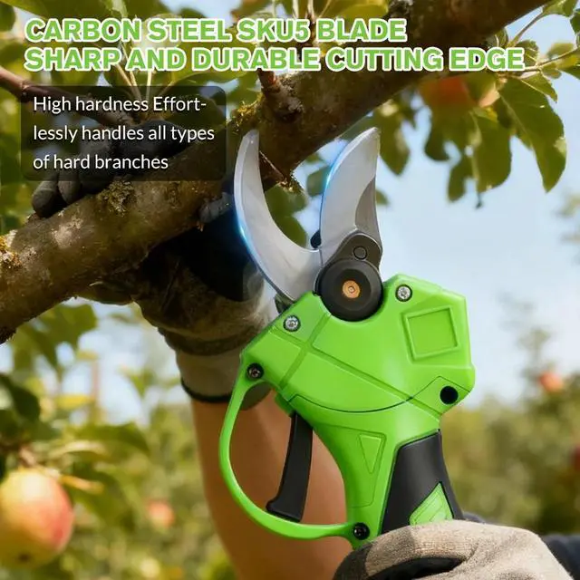 Alt view image 3 of 7 - Electric Cordless Branch Scissors 30mm Pruning Shear Pruner Garden Cutter 800W
