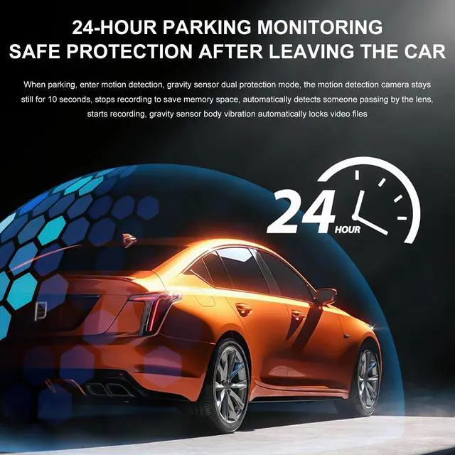 Alt view image 4 of 7 - 10 inch 1080P Car Dual Dash Cam Rear View Mirror Camera Video Recorder G-sensor